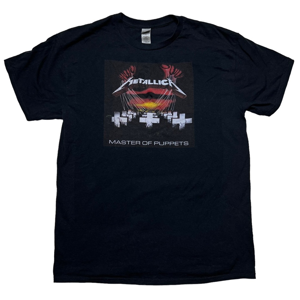 Gildan Metallica Master of Puppets Album SS Crewneck Graphic T-Shirt Unisex L